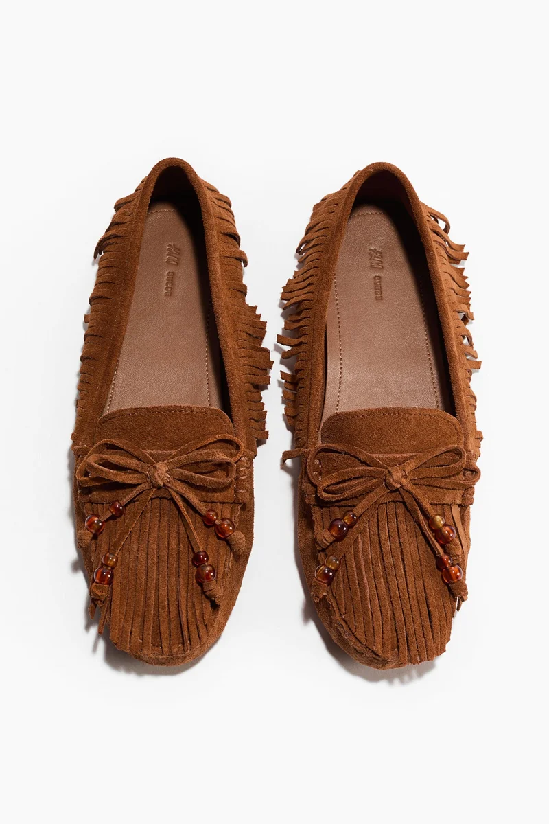 اتش اند ام حذاء لوفر من الجلد